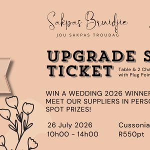 UPGRADED STAND TICKET - WIN A WEDDING 2026 EXPO